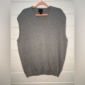 Jos. A. Bank gray 100% Pima cotton sweater vest size XXL